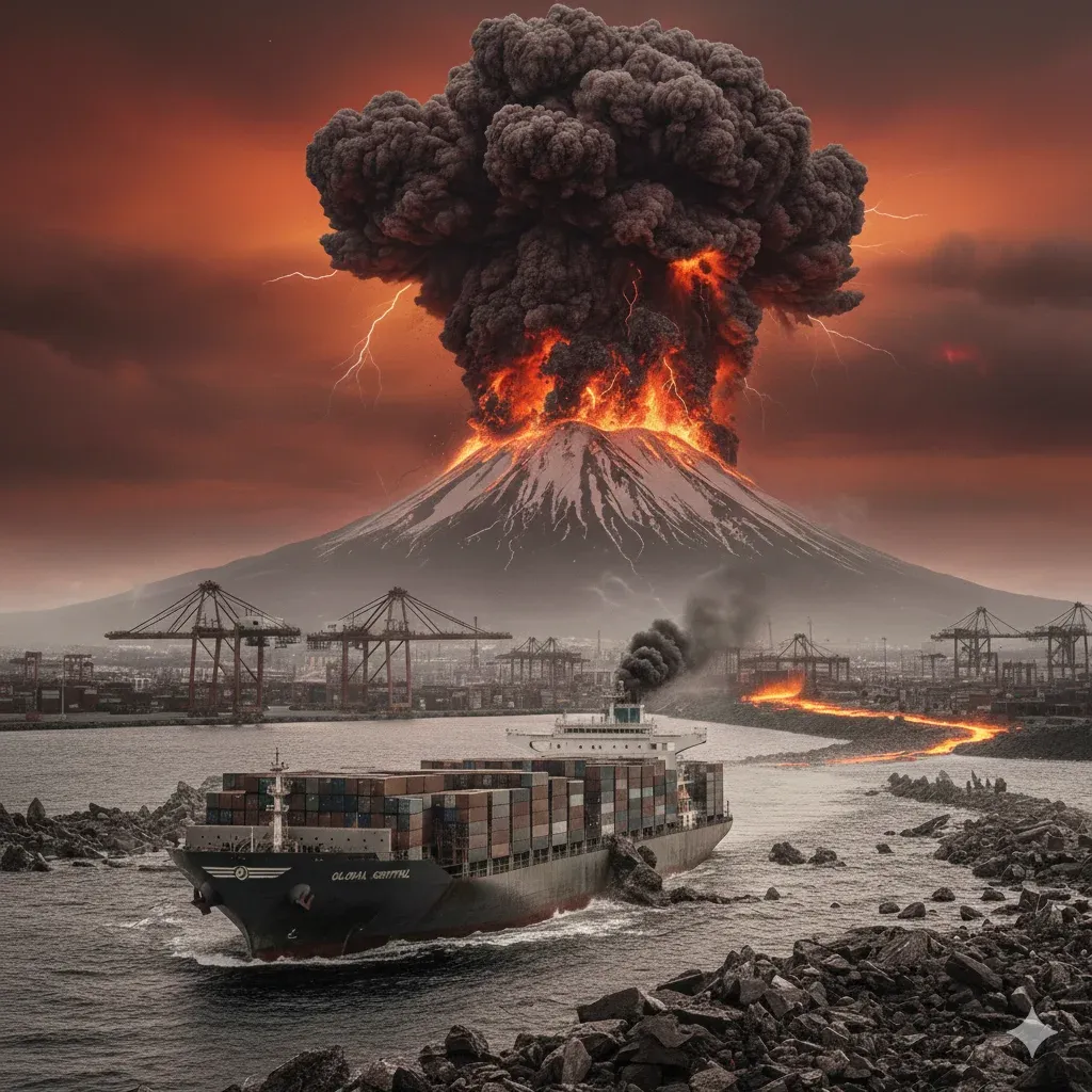 How a Volcano in Africa Can Disrupt Supply Chains in India, China, and Across the World