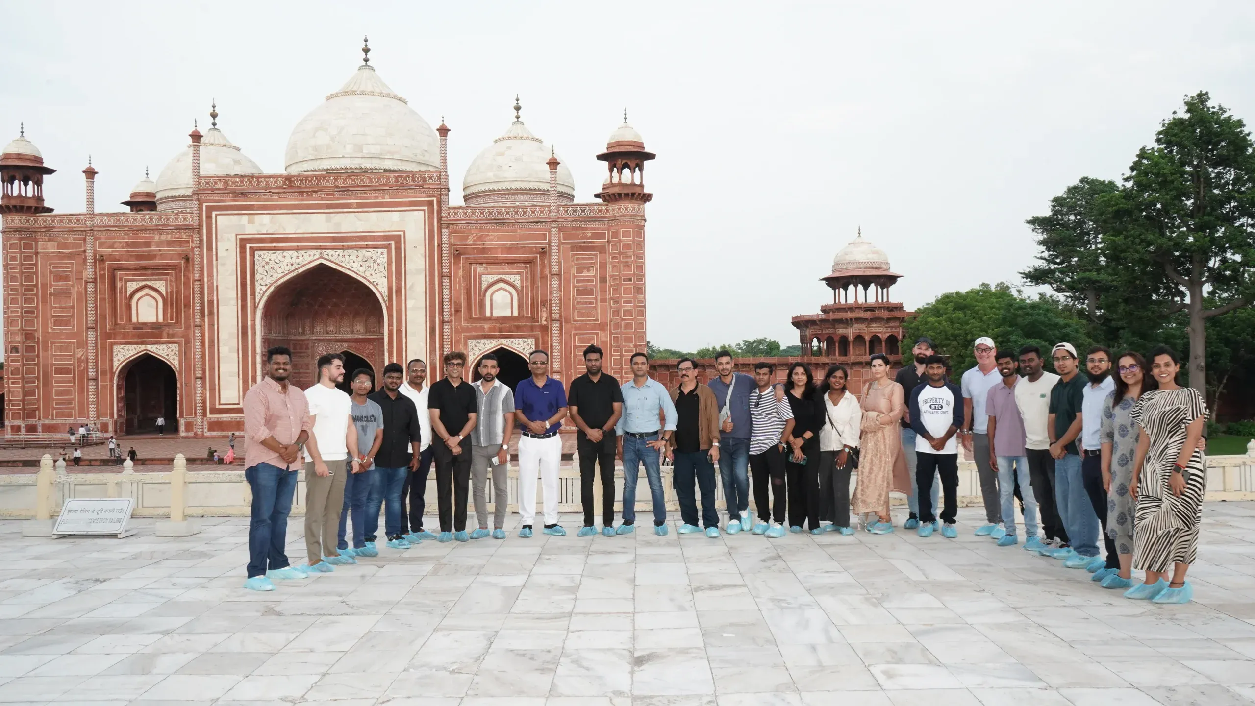 Capturing the architectural brilliance of the Taj Mahal