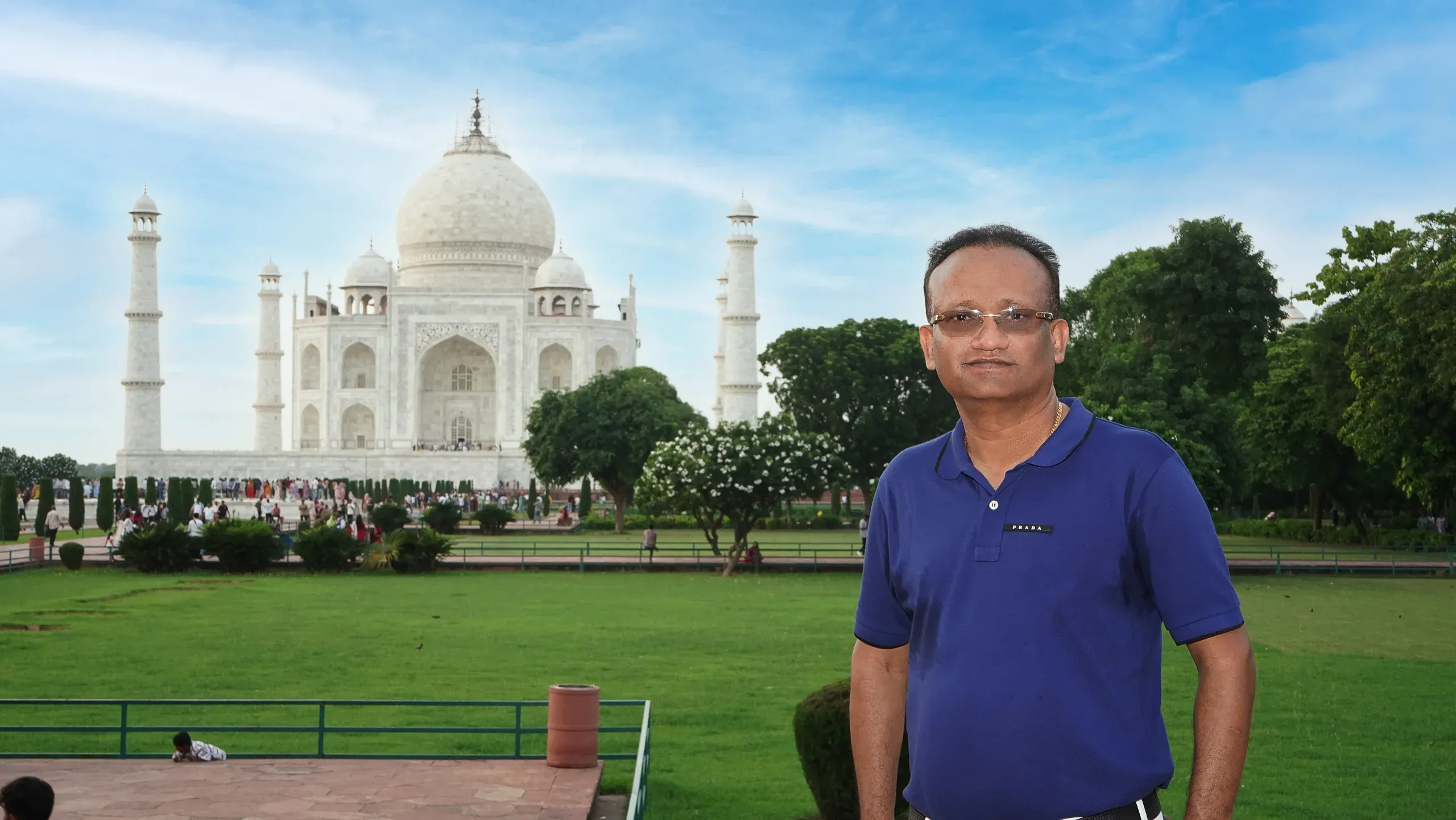Capturing the architectural brilliance of the Taj Mahal